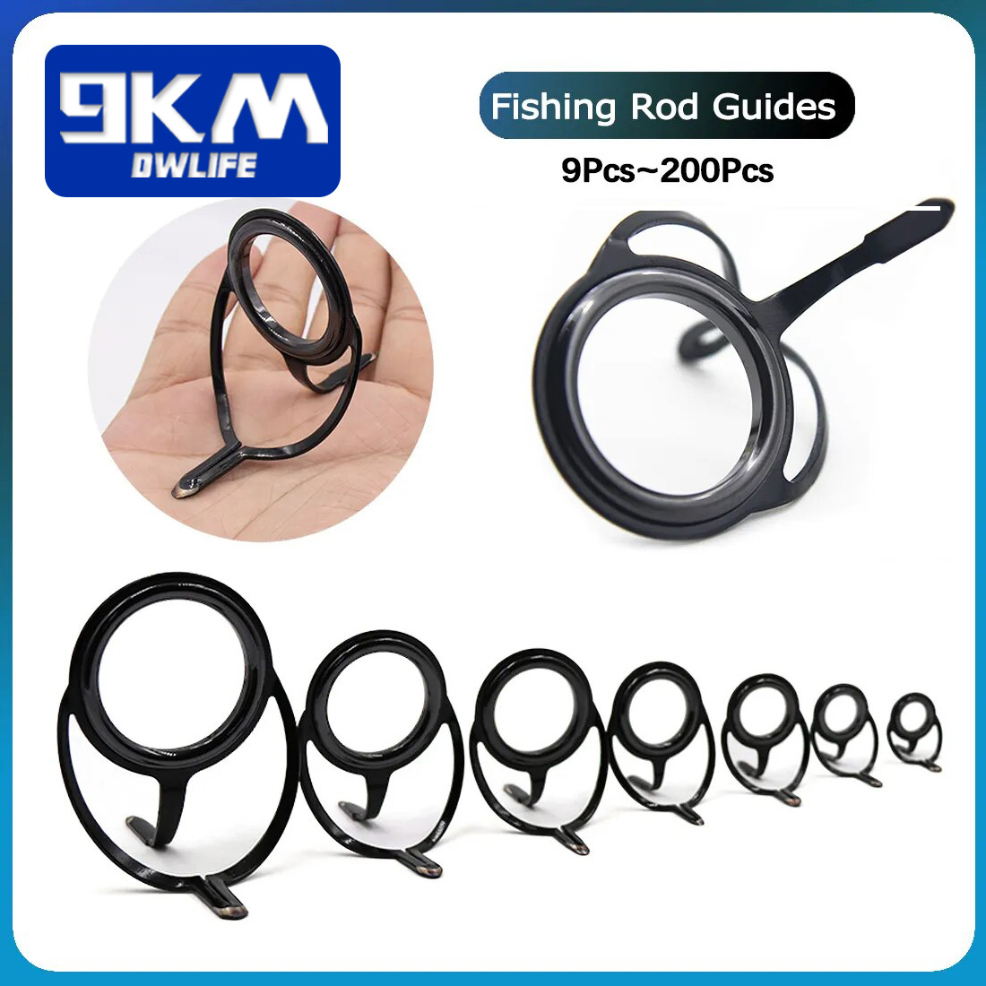 Fishing Rod Guide Replacement - Set joran pancing putar, komponen perbaikan
