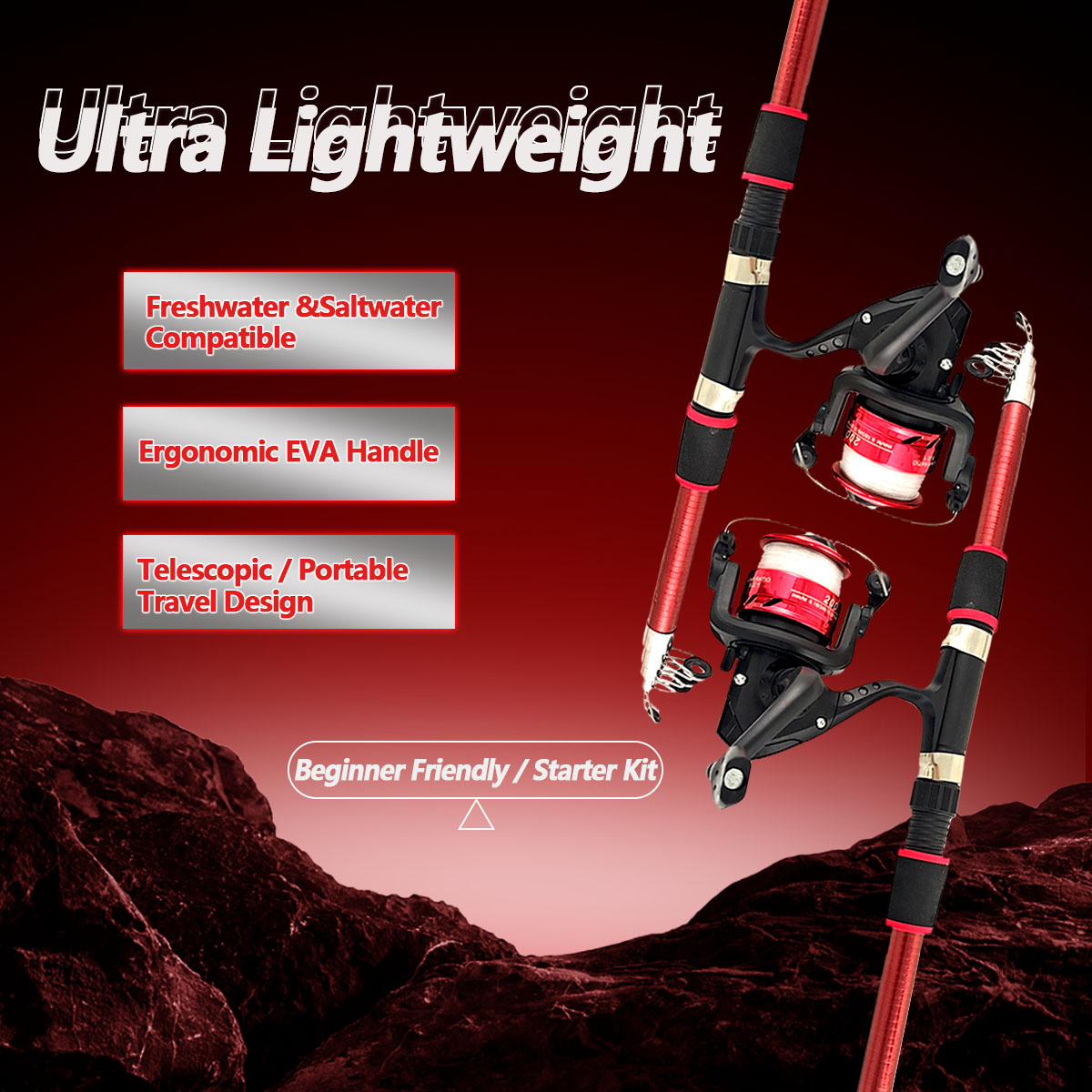 Kombo Joran dan Reel Pancing 1 - Fishing Rod Combo ulasan dan harga